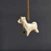 porcelain pendant cute lama