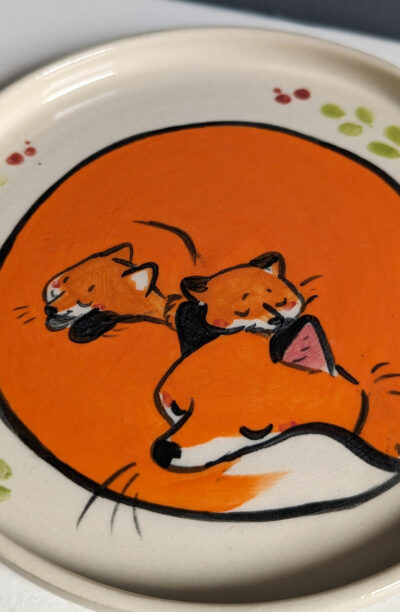 Plate - Fox Family - Image 2