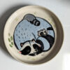 dessert plate cute raccoon handmade by kness