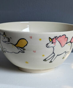 unicorn bowl handmade cute
