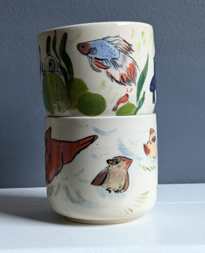 Betta and Cardinal cups