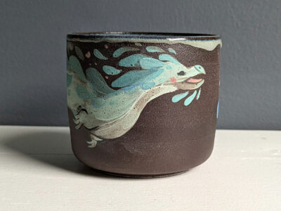 Coupe - Grès Noir - Dragon Bleu – Image 2