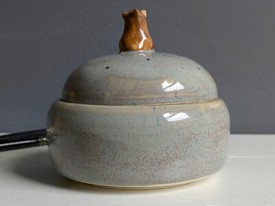 Porcelain Lidded Jar - Bear - Image 7