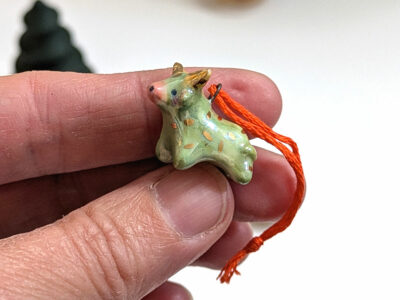 Pendentif - Vache des Highlands - Perle – Image 4
