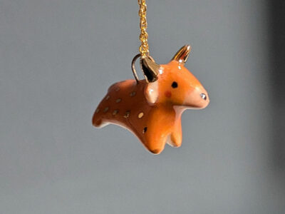 Pendentif - Vache des Highlands - Or – Image 4