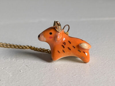 Pendentif - Vache des Highlands - Or – Image 5
