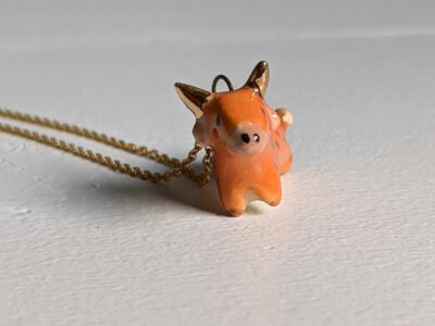 Pendentif - Vache des Highlands - Or – Image 6