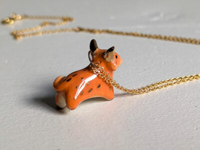 Pendentif - Vache des Highlands - Or – Image 7