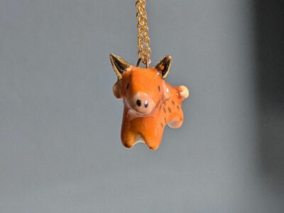 Pendentif - Vache des Highlands - Or – Image 8