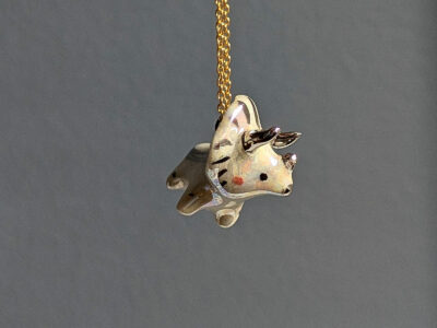 Pendentif - Tricératops Or Blanc – Image 3