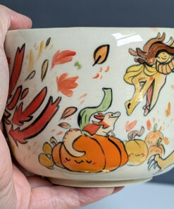 detailled autumn dragon pot