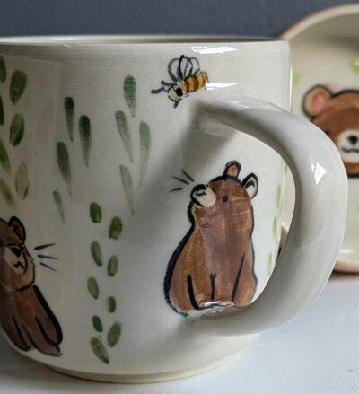 Set de Café Filtre Individuel - Ours et Abeilles – Image 3