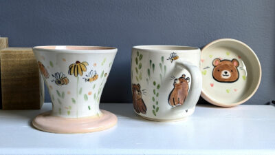 Set de Café Filtre Individuel - Ours et Abeilles – Image 4