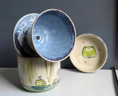 Pour over set - Frogs and Dragonflies - Image 6