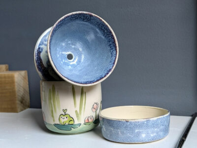 Pour over set - Frogs and Dragonflies - Image 5