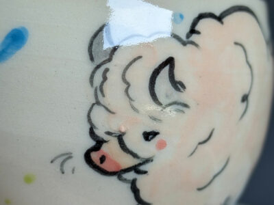 Pot - White bison - Image 3