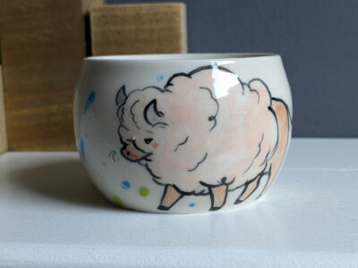 Pot - White bison - Image 4