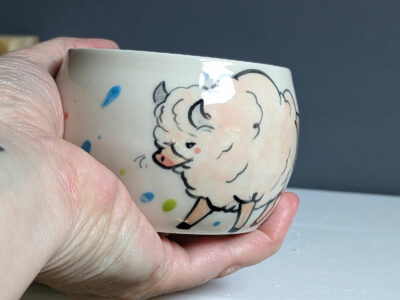 Pot - White bison - Image 8