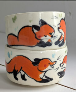 cute tumbler fox kits