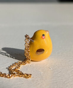 cute yellow chick pendant