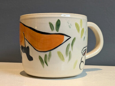 Sculpted Mug - Foxes - Image 4