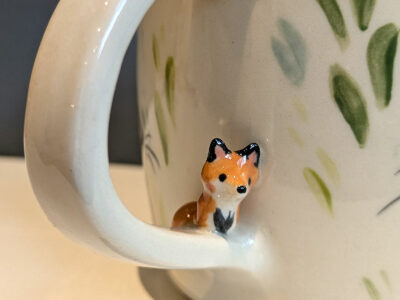 Sculpted Mug - Foxes - Image 2