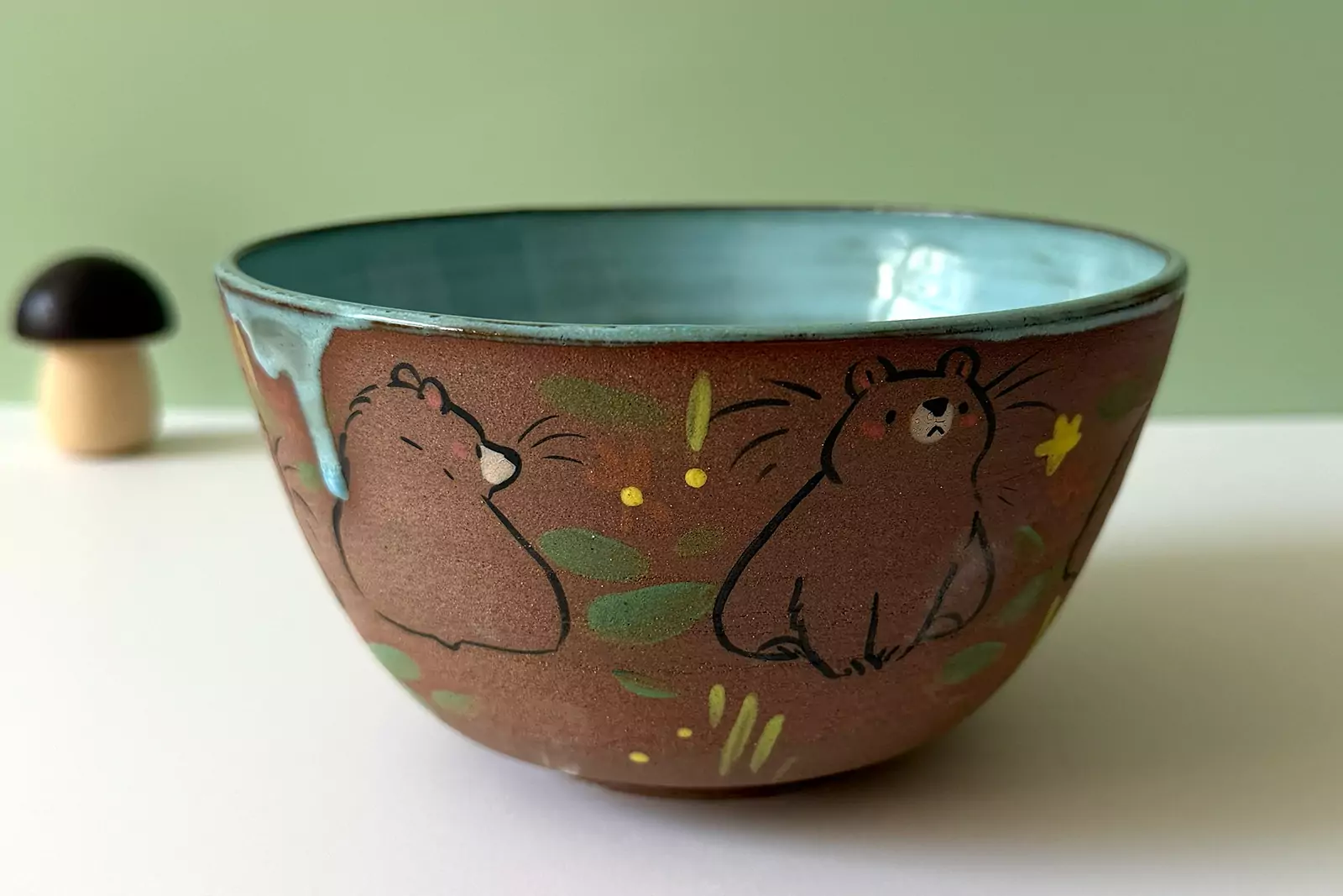 Alternative view of Bowl - Stoneware - Bears