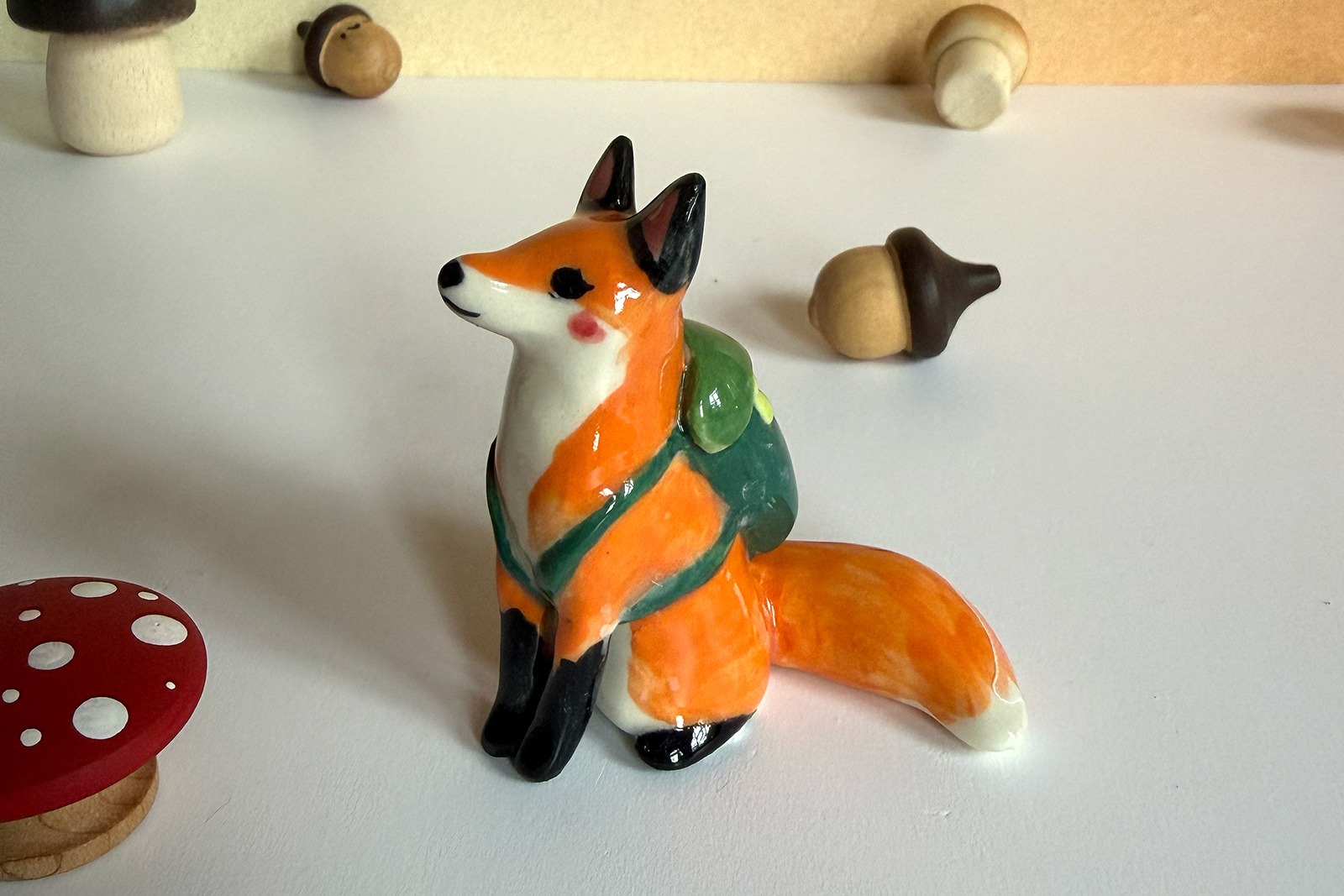 Figurine - Renard Randonneur