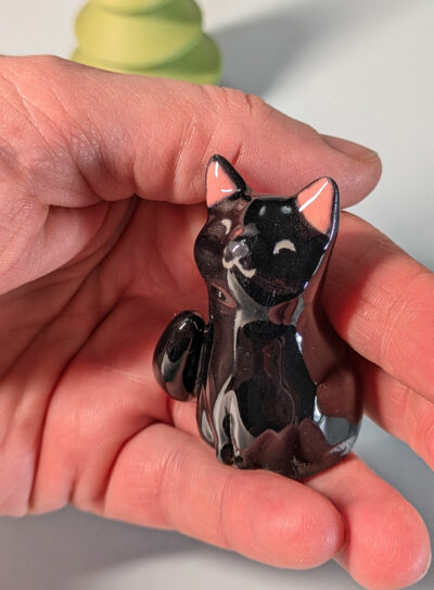 Figurine - Whiskers Vase - Black Cat - Image 4