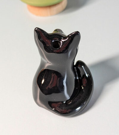 Figurine - Whiskers Vase - Black Cat - Image 3
