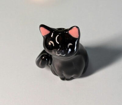 Figurine - Whiskers Vase - Black Cat - Image 2