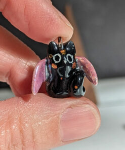 bat cat pendant