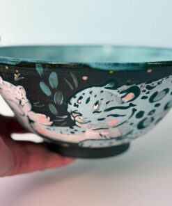 snow leopard big bowl