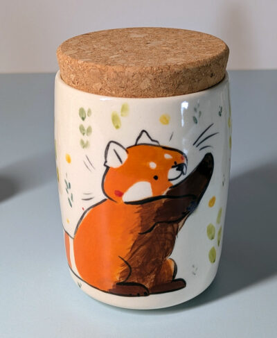 Lidded Vessel - Red Panda - Image 8