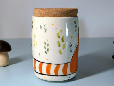Lidded Vessel - Red Panda - Image 2