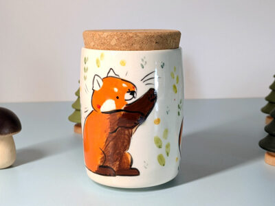 Lidded Vessel - Red Panda - Image 6