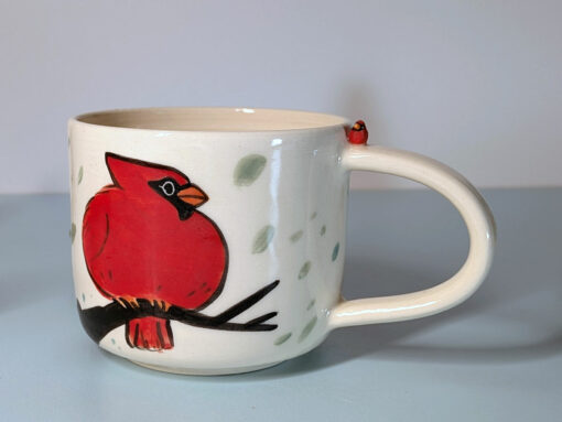 Sculpted Mug - Northern Cardinals