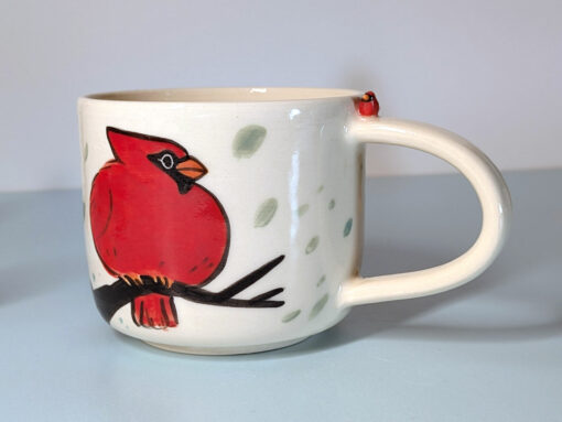 Sculpted Mug - Northern Cardinals - Image 5