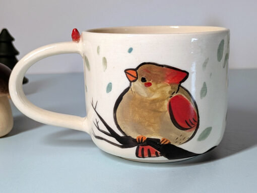 Sculpted Mug - Northern Cardinals - Image 7