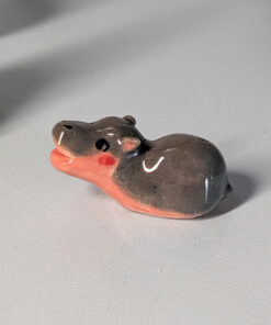 cute pygmy hippo figurine