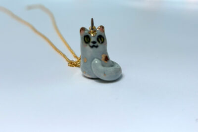 Pendant - Grey Cat