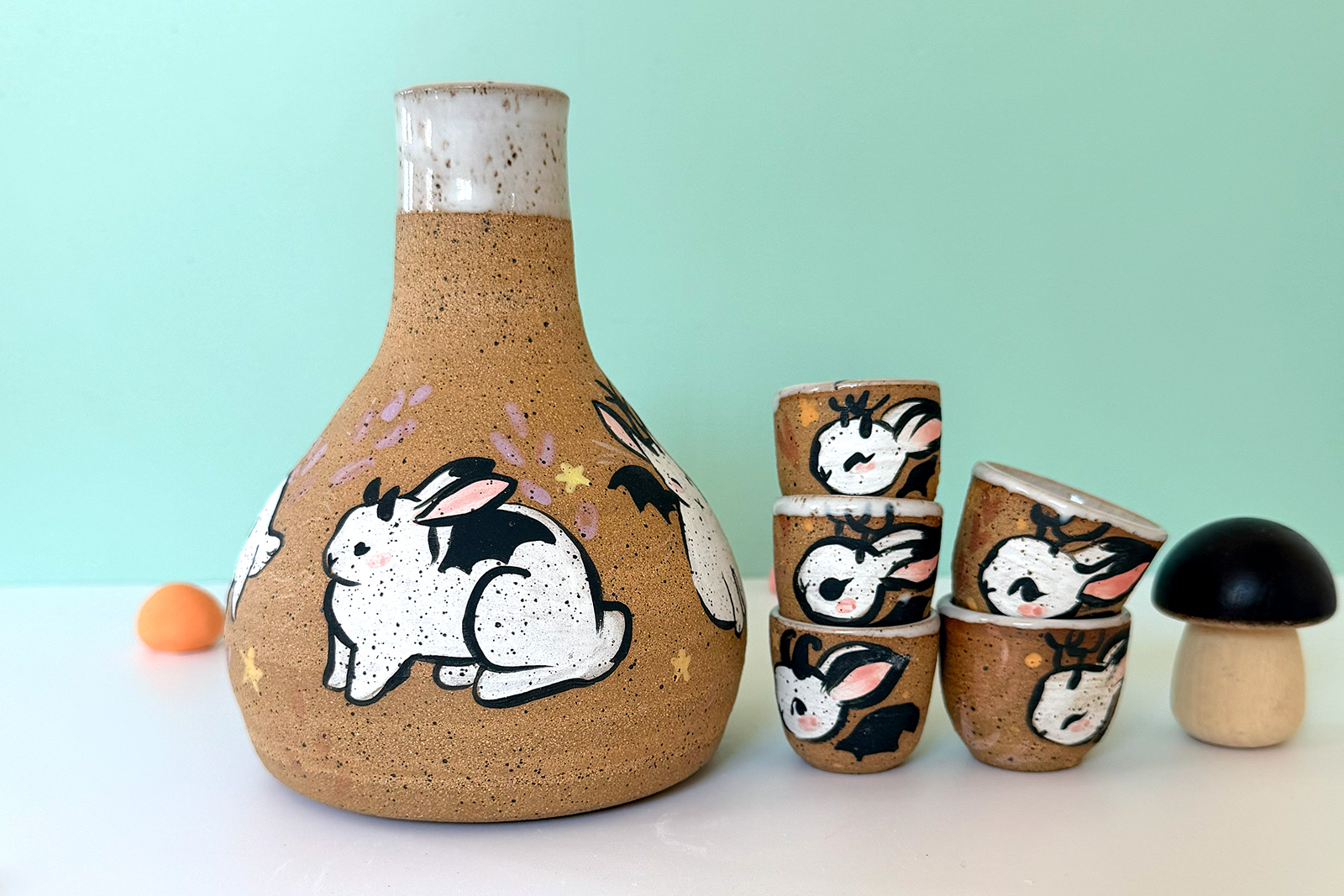 Sake Set - Bunnies - Image 6
