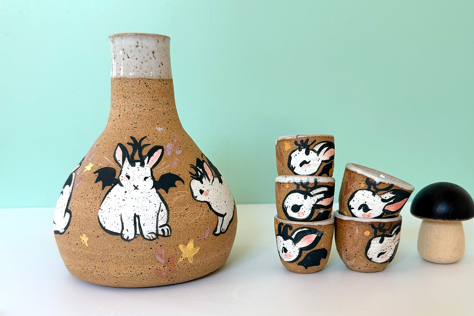 Sake Set - Bunnies - Image 4