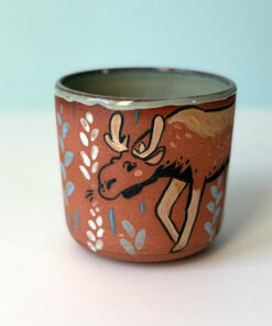 cute moose cup handmade by kness