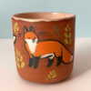 Handmade red fox cup