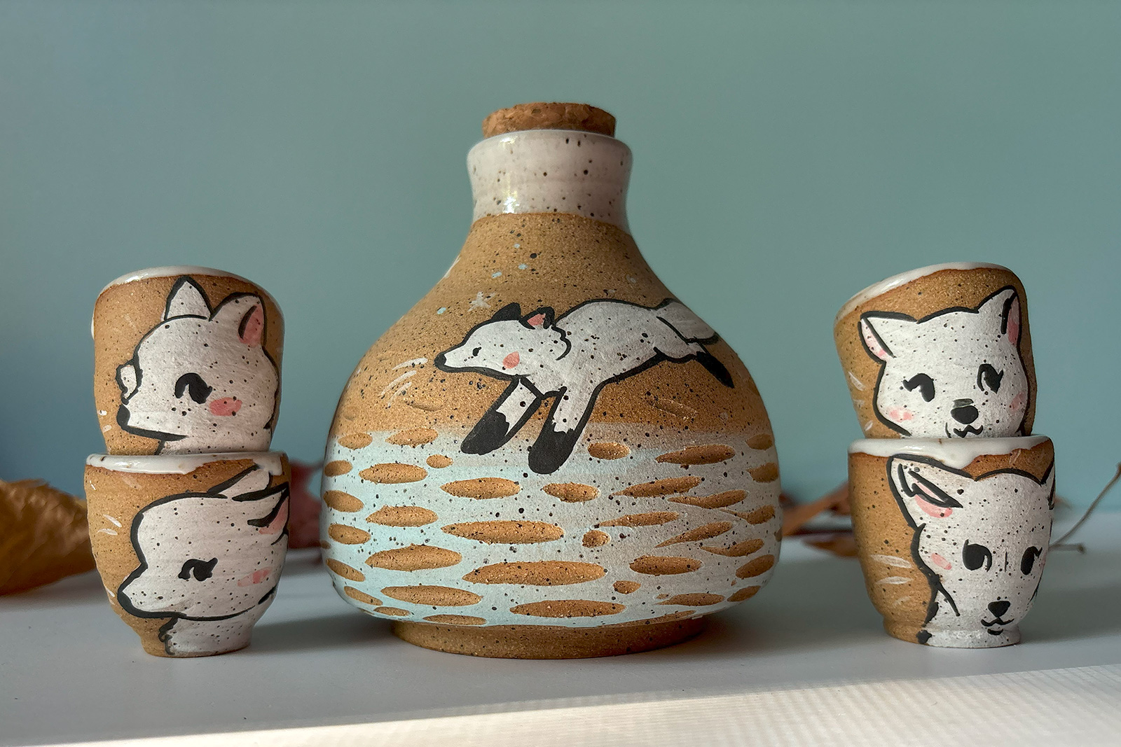 Alternative view of Set Sake - Renards
