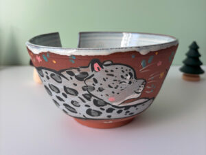 Yarn Bowl - Snow Leopards