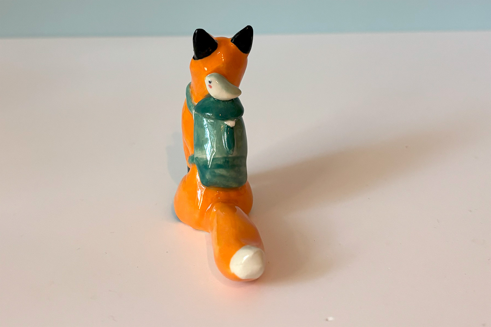 Alternative view of Figurine - Hiking Red Fox With a Passenger