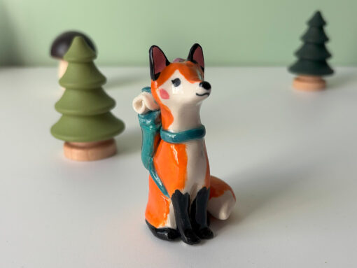Figurine - Renard Randonneur avec Passager – Image 2