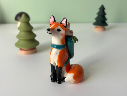 Figurine - Renard Randonneur avec Passager – Image 6